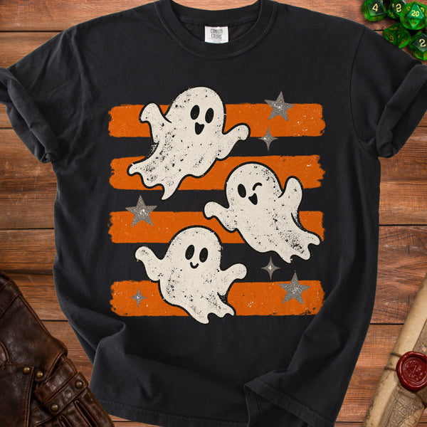 Retro Ghosts T-Shirt in Black