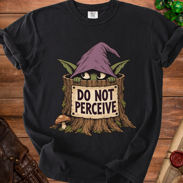 Do Not Perceive T-Shirt in Black