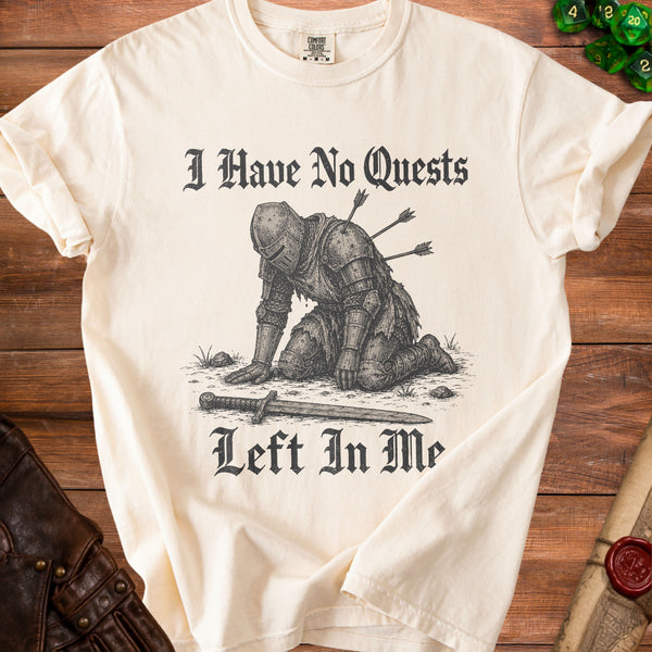 No Quests T-shirt in Ivory
