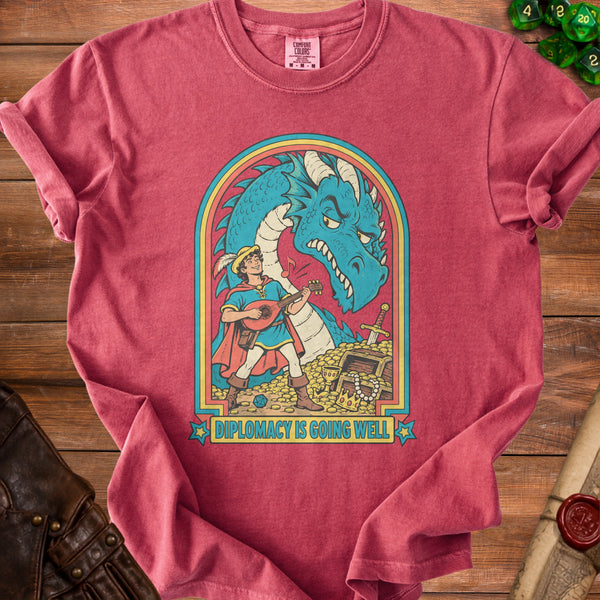 Bard Diplomacy T-Shirt in Crimson