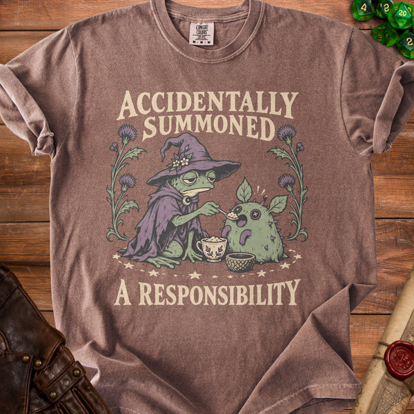 Summoned Responsibility T-Shirt in Espresso