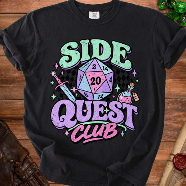 Side Quest T-Shirt in Black