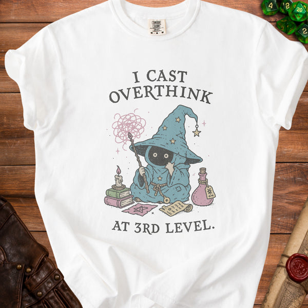 Overthinker Wizard T-shirt in White
