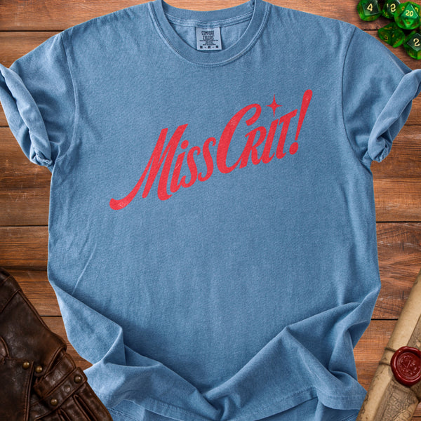 Miss Crit T-Shirt in Blue Jean
