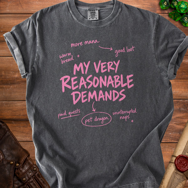 Reasonable Demands T-Shirt in Pepper