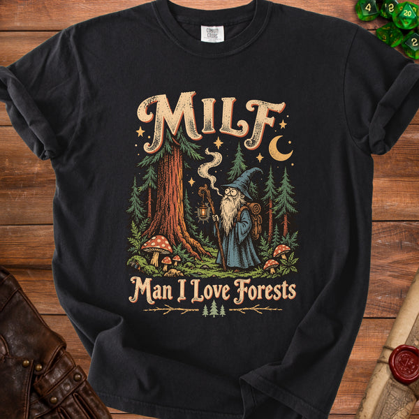 MILF Forest T-shirt in Black