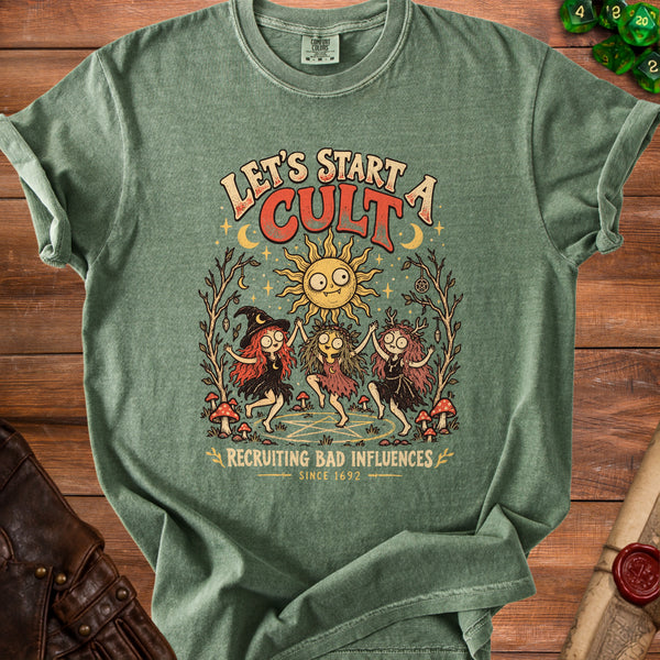 Witch Cult T-Shirt in Moss