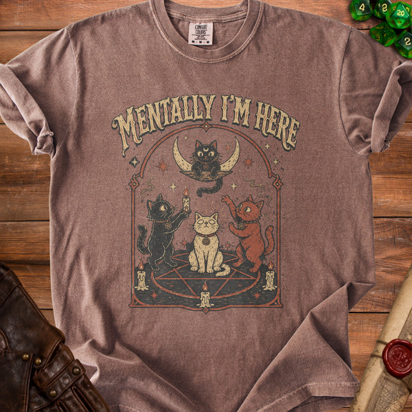 Mentally Here Coven Energy T-Shirt in Espresso