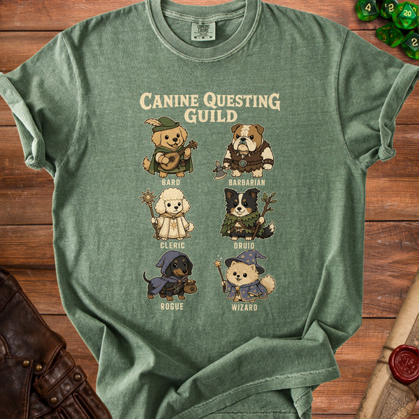 Canine Quest T-Shirt in Moss