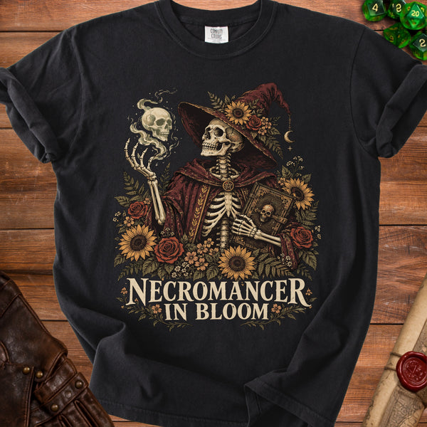Necromancer Bloom T-Shirt in Black