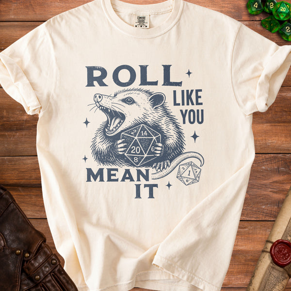 Roll Mean T-shirt in Ivory