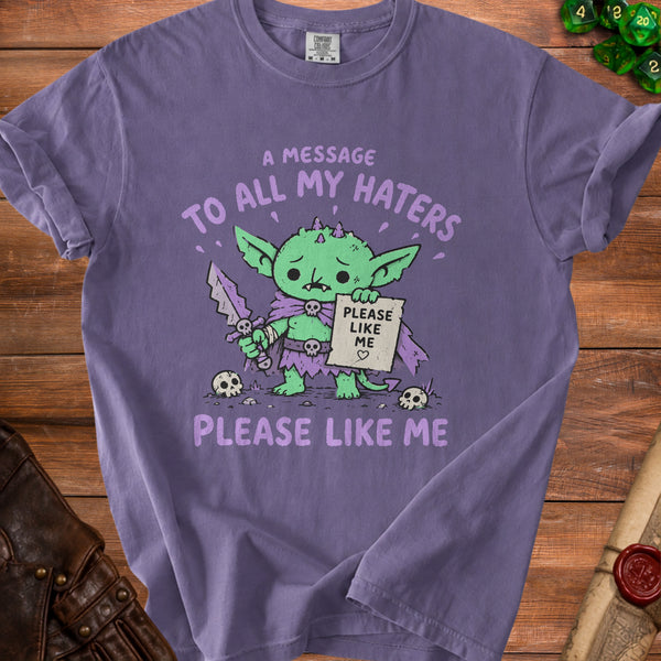 Sad Goblin T-Shirt in Grape