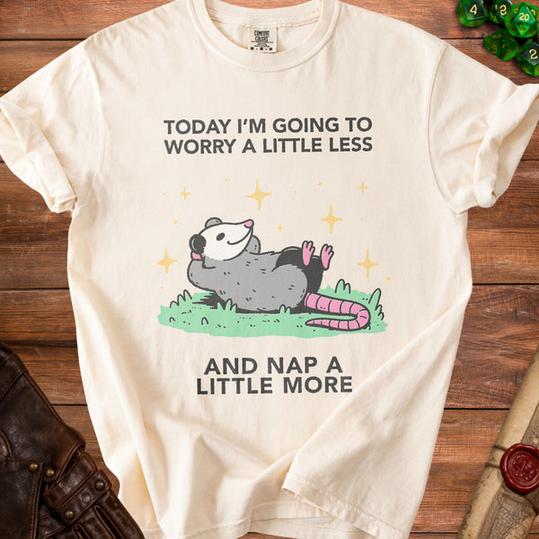 Worry Less T-Shirt in Ivory