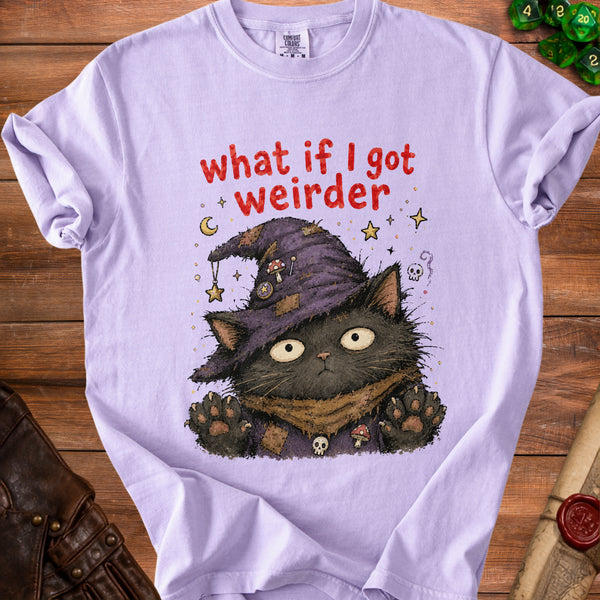 Weirder Cat T-Shirt in Orchid