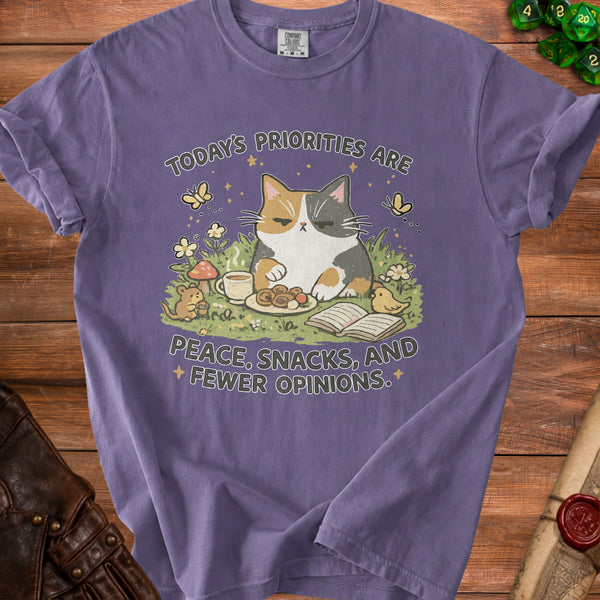 Priorities Cat T-Shirt in Grape