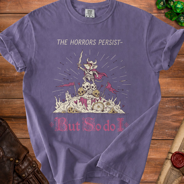 Horrors Persist T-Shirt in Grape