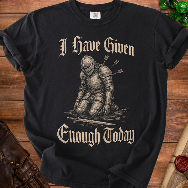 Knight's Resolve T-Shirt in Black
