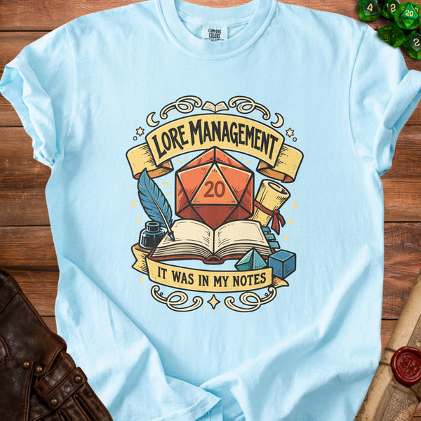 Lore Management T-Shirt in Chambray