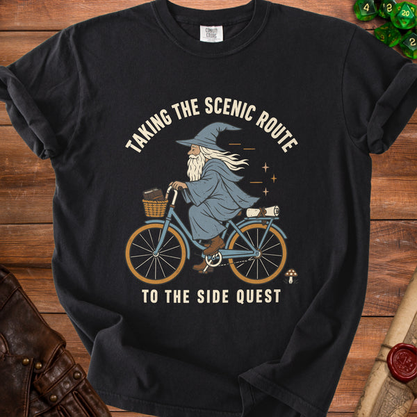 Side Quest Never Rush It T-Shirt in Black