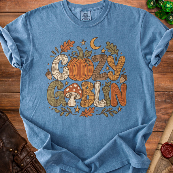 Cozy Goblin T-Shirt in Blue Jean