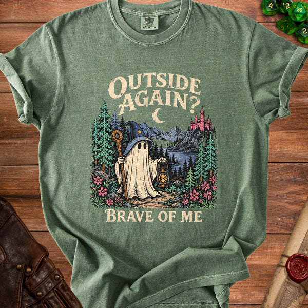 Brave Ghost T-Shirt in Moss
