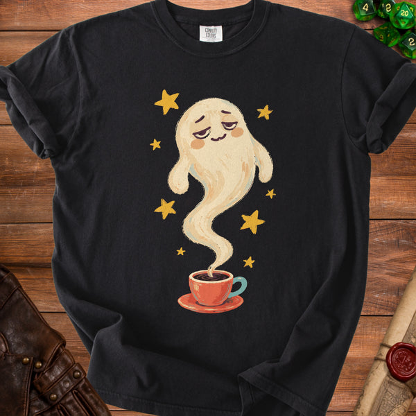 Coffee Ghost T-Shirt in Black