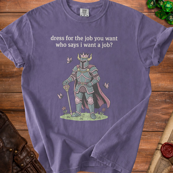 No Job Knight T-shirt in Grape