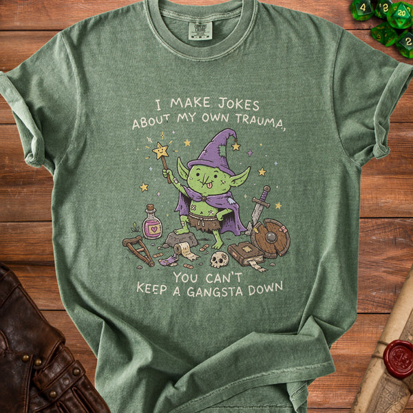 Gangsta Goblin T-Shirt in Moss