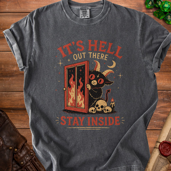 Stay Inside Plans Cancelled T-Shirt in Pepper