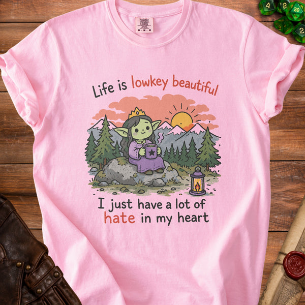 Lowkey Goblin T-Shirt in Blossom