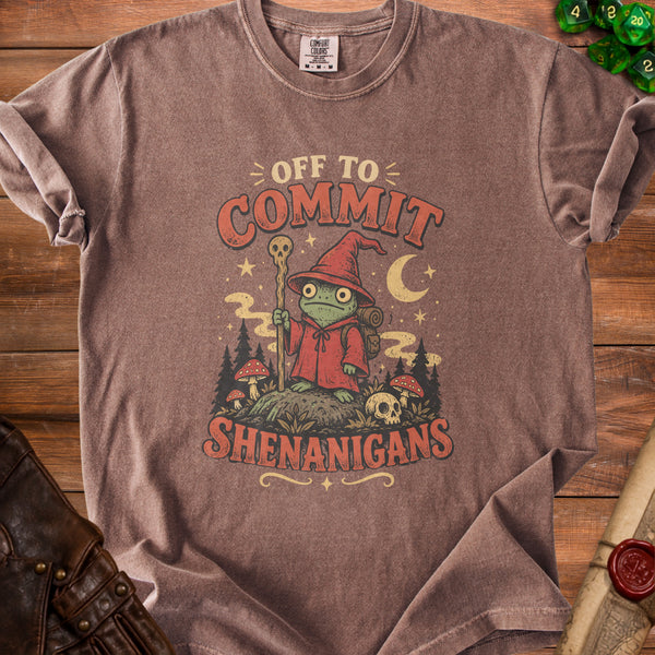 Frog Shenanigans T-Shirt in Espresso
