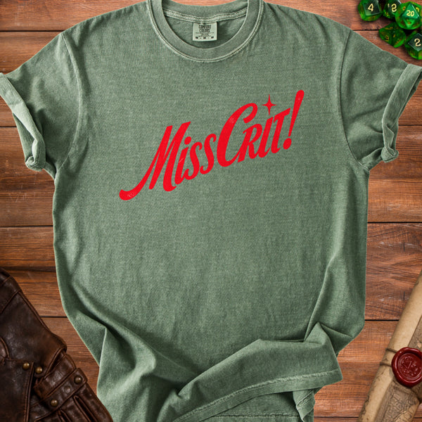 Miss Crit T-Shirt in Moss
