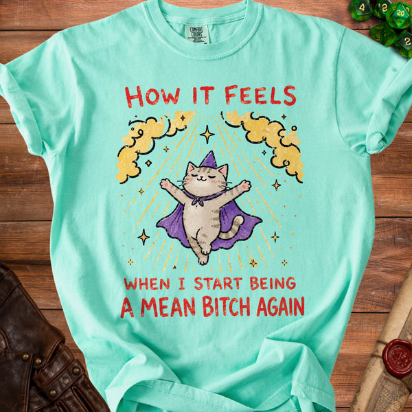 Mean Bitch Wizard T-Shirt in Island Reef