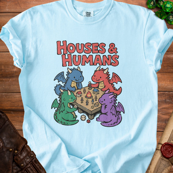 Houses & Humans Inner Dragon T-Shirt in Chambray