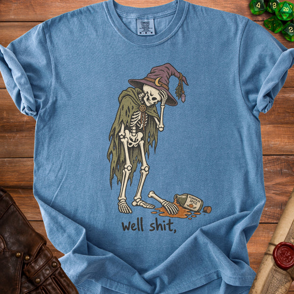 Spooky Mishap T-Shirt in Blue Jean