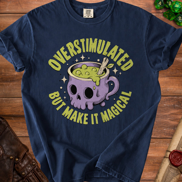 Overstimulated Magic T-shirt in True Navy