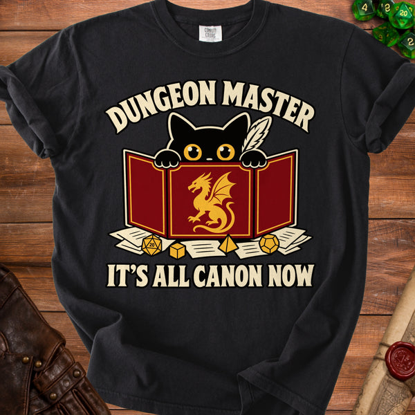 Dungeon Master Initiative T-Shirt in Black