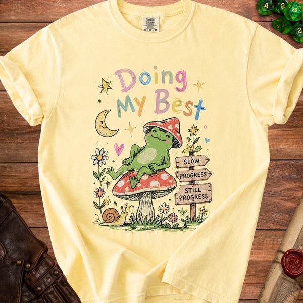 Slow Progress T-Shirt in Butter