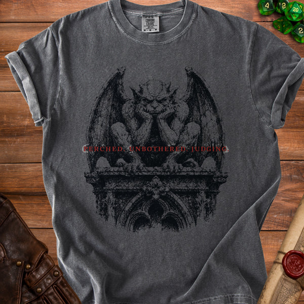 Perched Gargoyle T-Shirt in Pepper