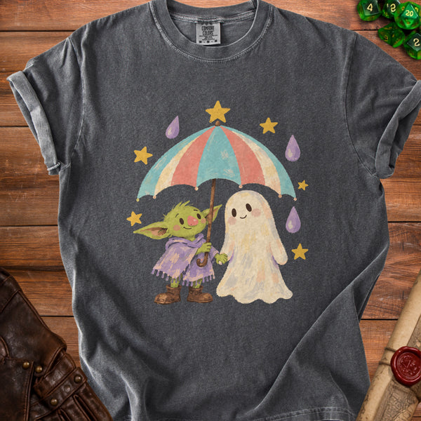 Rainy Friends T-shirt in Pepper