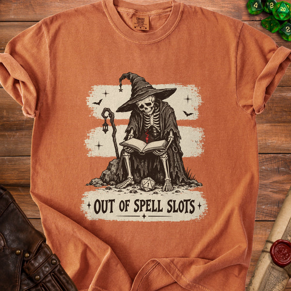 Spell Slots Skeleton T-Shirt in Yam