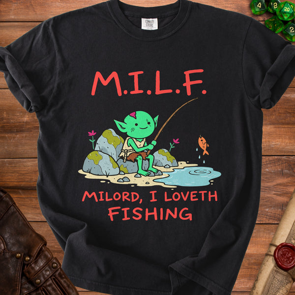 Goblin Fishing T-Shirt in Black