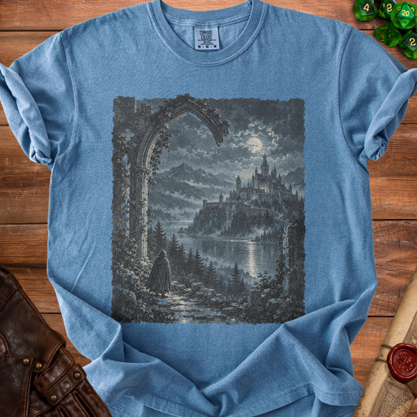 Midnight Castle T-Shirt in Blue Jean
