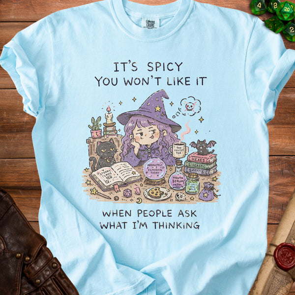 Spicy Witch T-Shirt in Chambray