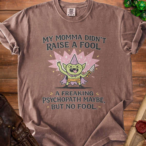 No Fool Goblin T-Shirt in Espresso