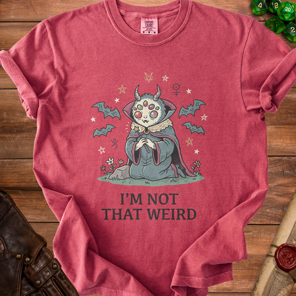 Not That Weird T-Shirt in Crimson