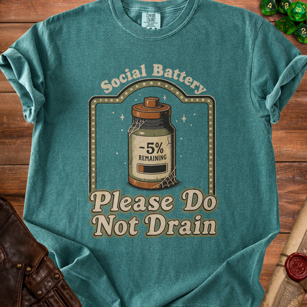 Do Not Drain T-Shirt in Blue Spruce