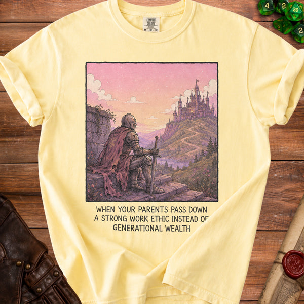 Work Ethic Knight T-shirt in Butter