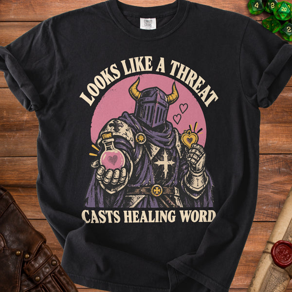 Healing Word T-shirt in Black