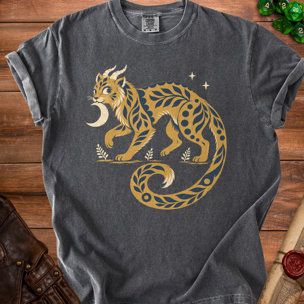 Celestial Cat T-Shirt in Pepper
